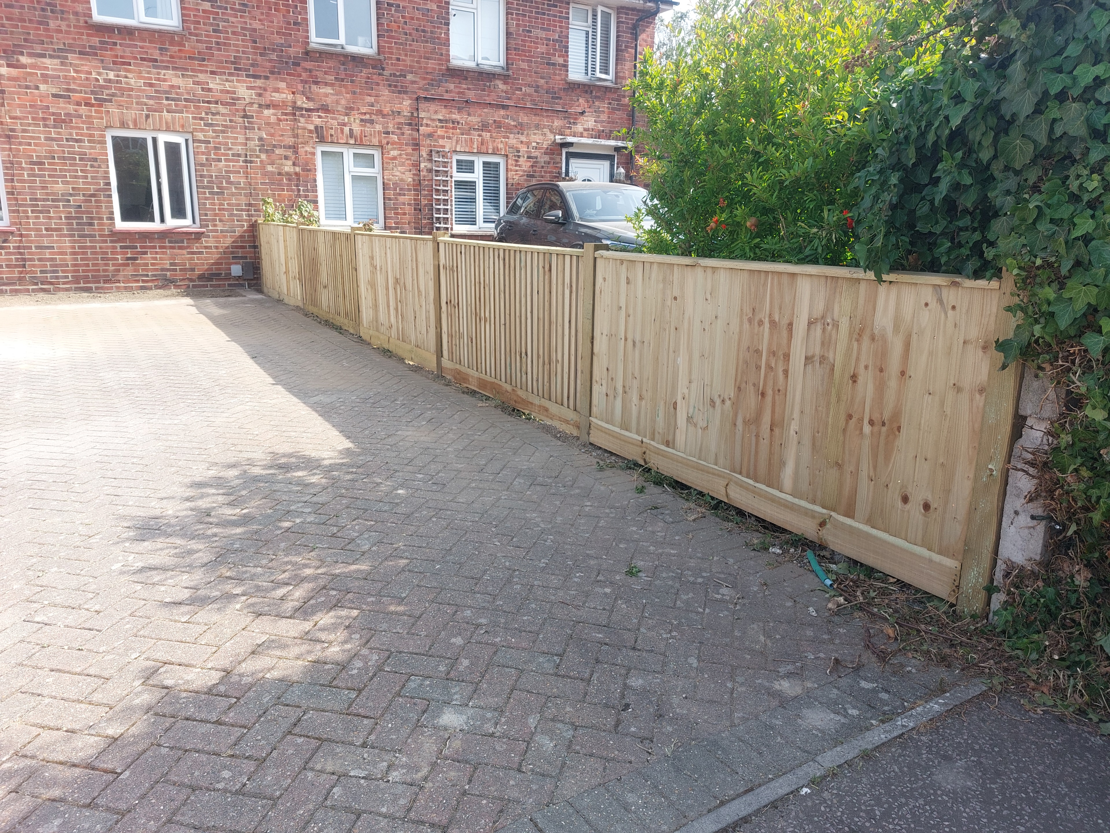 Fencing project in Lancing