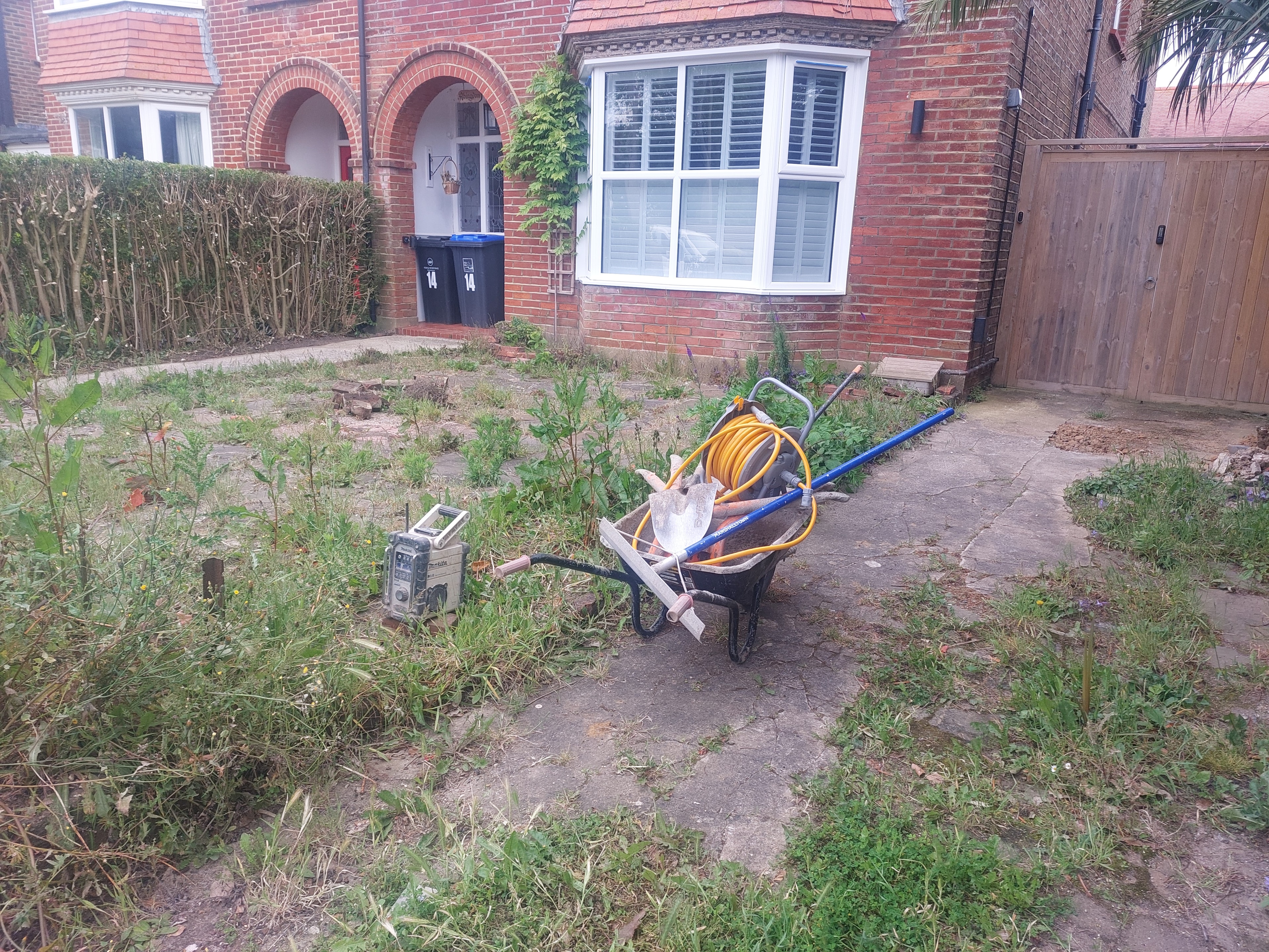 Before — Block Paving Driveway
