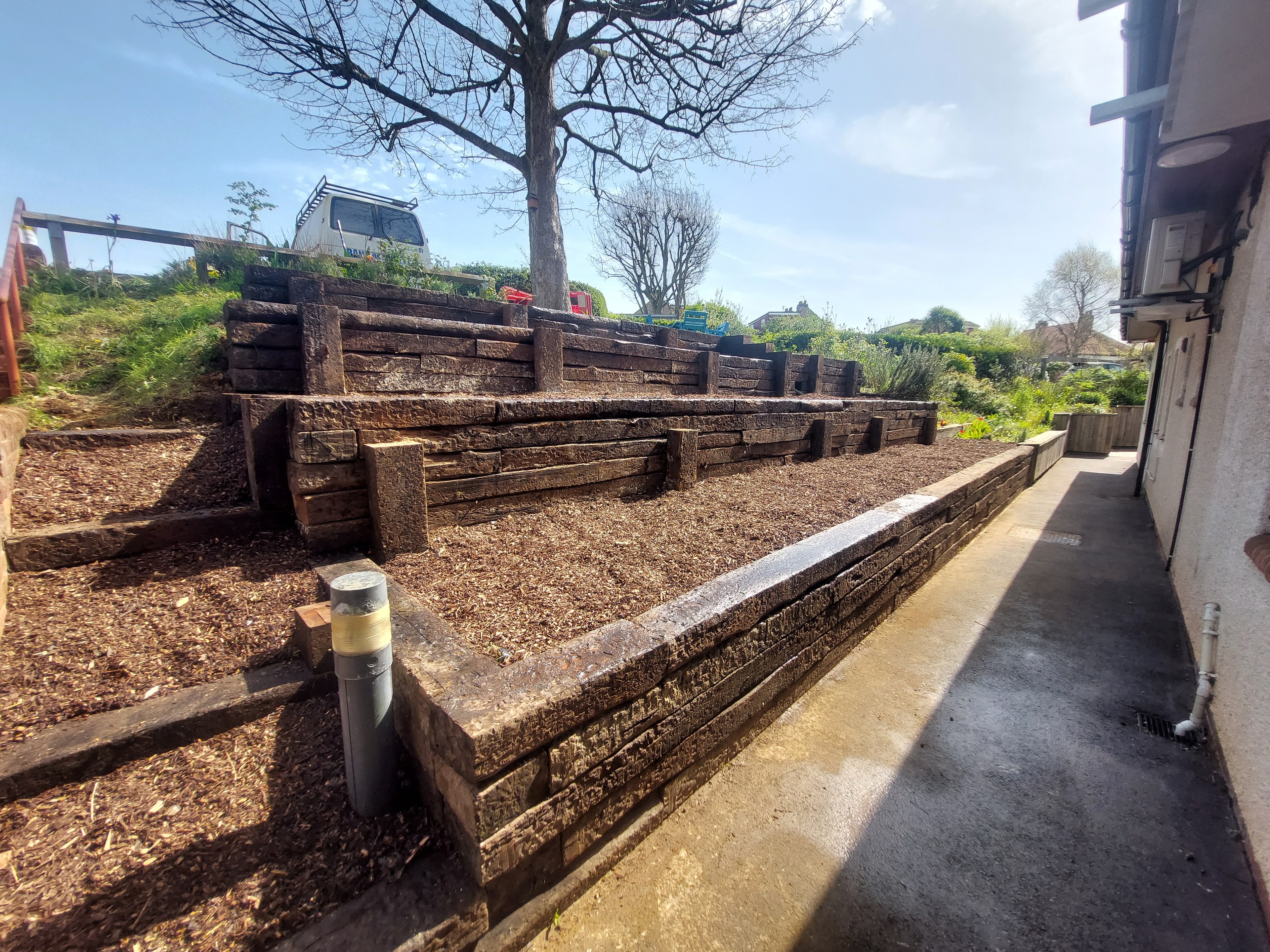After — Retaining Walls & Terracing